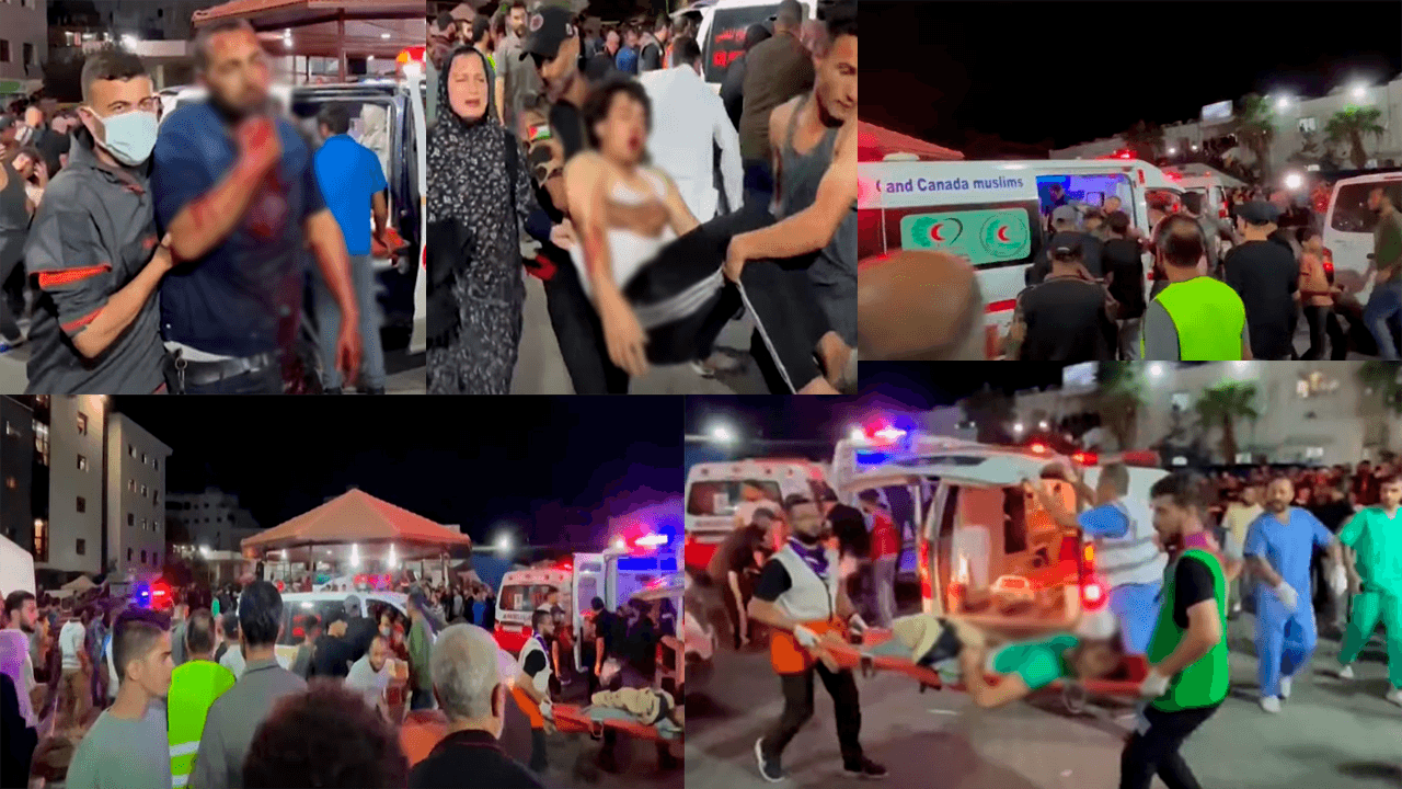  Supuesto ataque israelí: Bombardeo en un hospital en Gaza dejó cientos de muertos