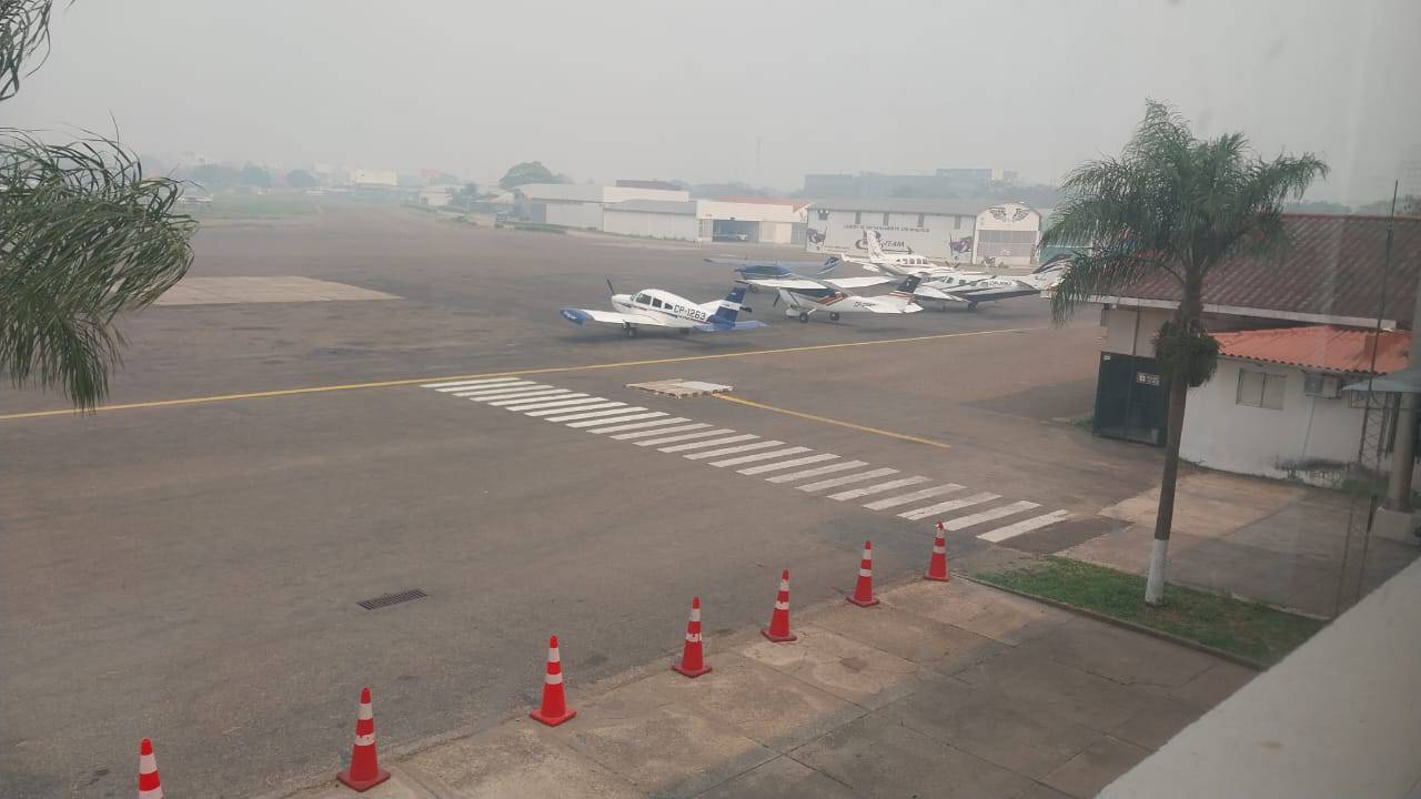 Suspensión de Vuelos en el Aeropuerto El Trompillo de Santa Cruz debido a la Humareda