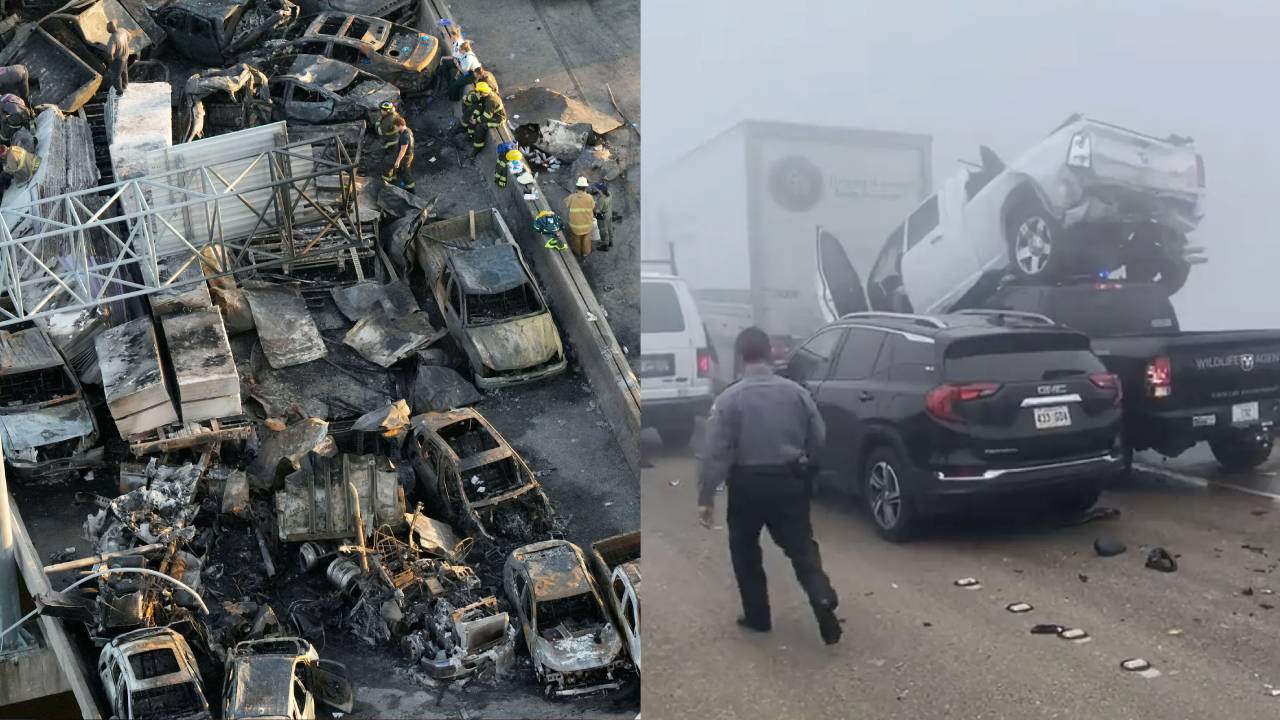 Súper Niebla en Nueva Orleans provocó accidentes mortales con más de cien vehículos 