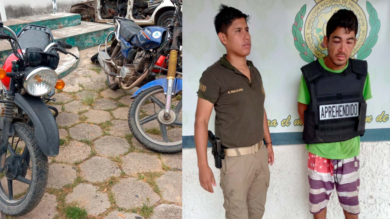 Policía de DIPROVE captura a presunto ladrón de motocicletas con historial delictivo