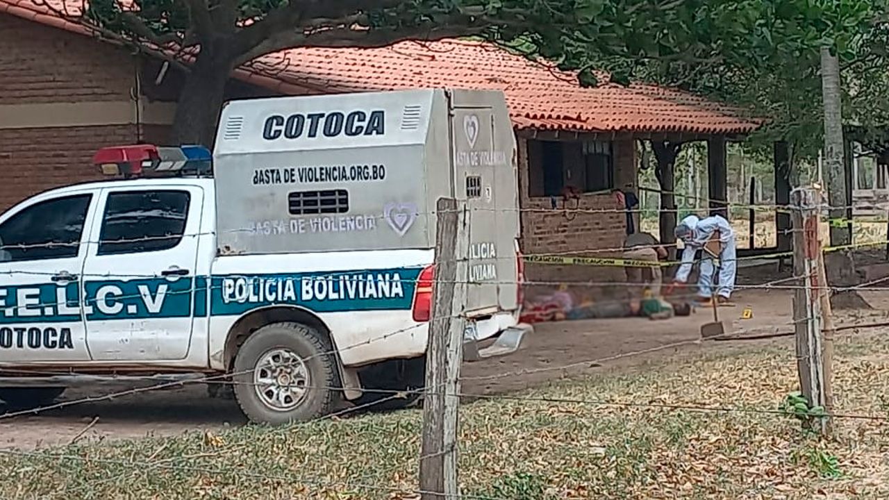 Fiscalía investiga la muerte de una pareja en el municipio de Cotoca