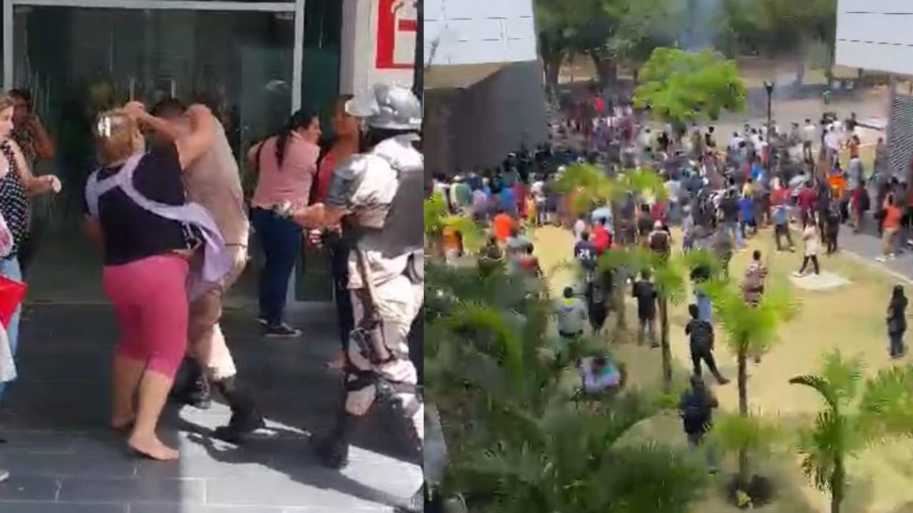  Violento enfrentamiento en la Quinta Municipal de Santa Cruz entre gremialistas y funcionarios