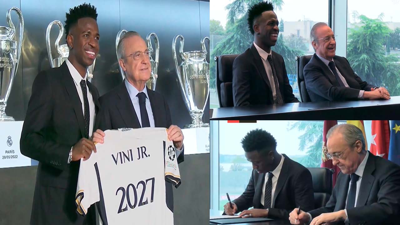 Vinicius Jr.: "Estoy muy contento de renovar mi contrato. Es un sueño para mí"