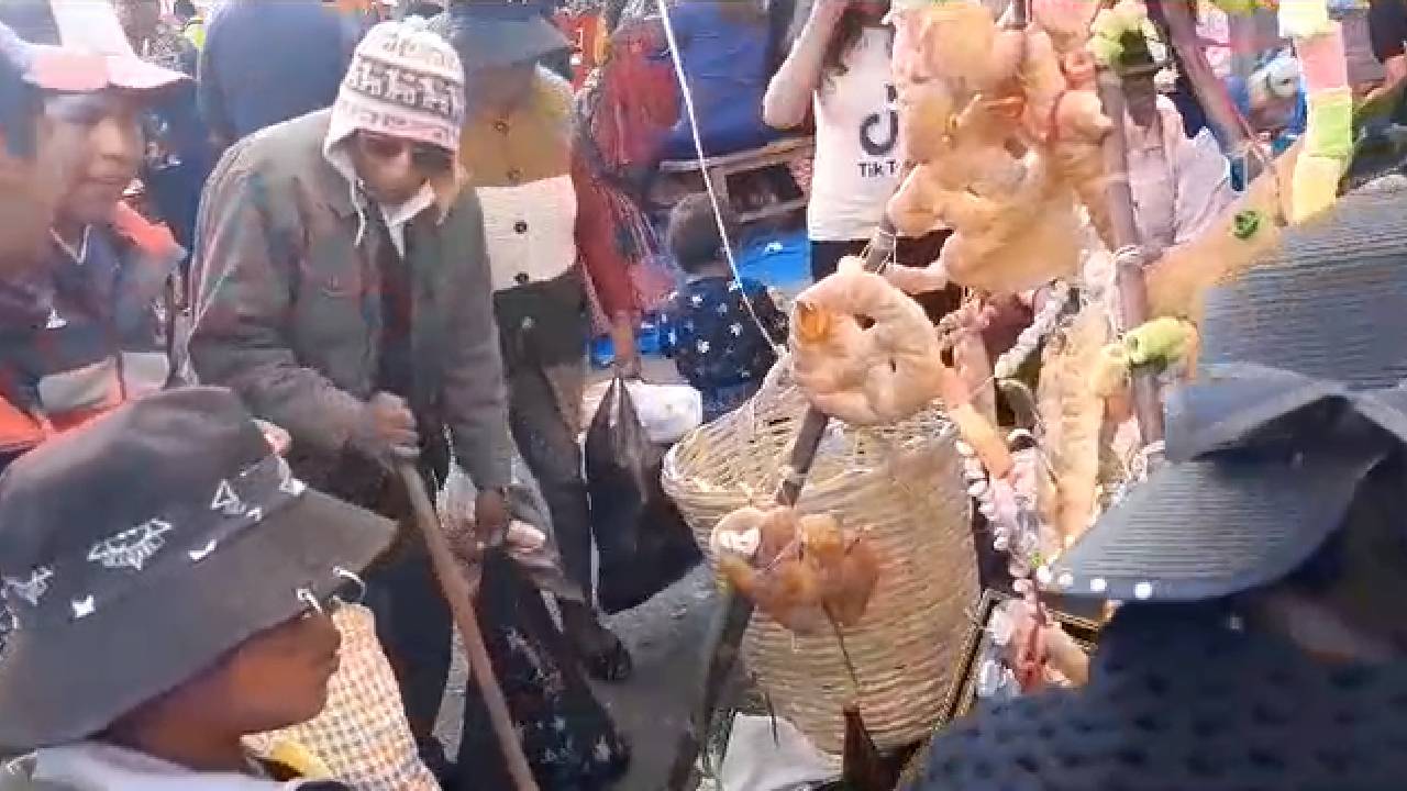 Colorida Celebración de Todos Santos en los alrededores del Cementerio General de La Paz