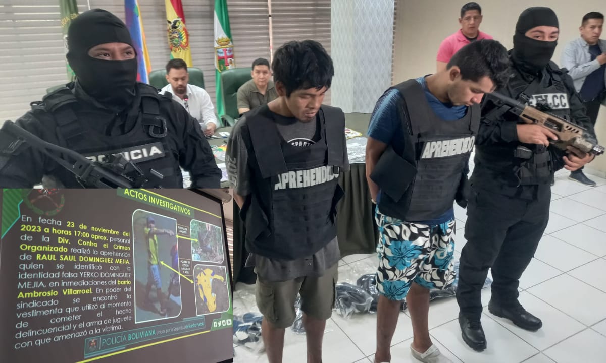 Operación rápida: Atracadores armados tras las rejas en Santa Cruz tras asalto en Cuarto Anillo