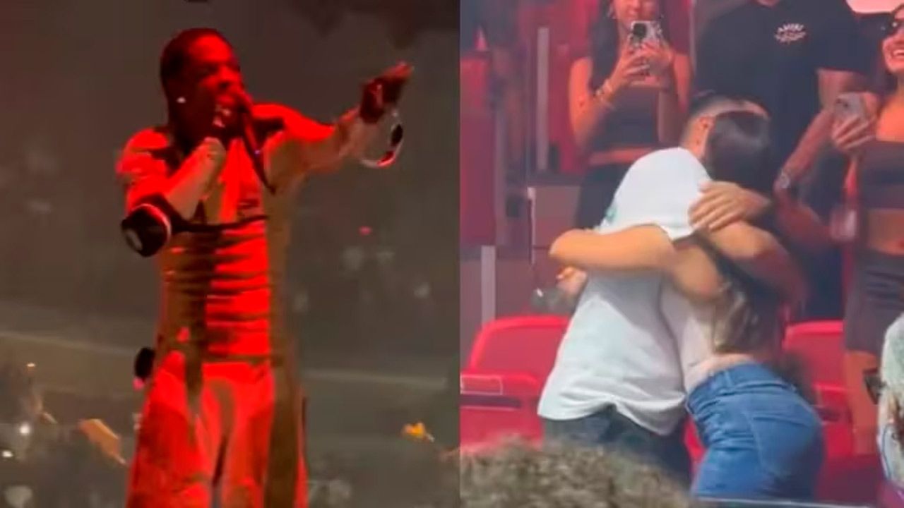 Travis Scott pone fin a pelea de pareja durante su show en Miami