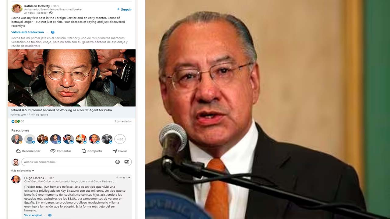 Reacción de un diplomático estadounidense al caso del embajador que espiaba para Cuba: "¡Traidor total! ¡Un hombre nefasto!"