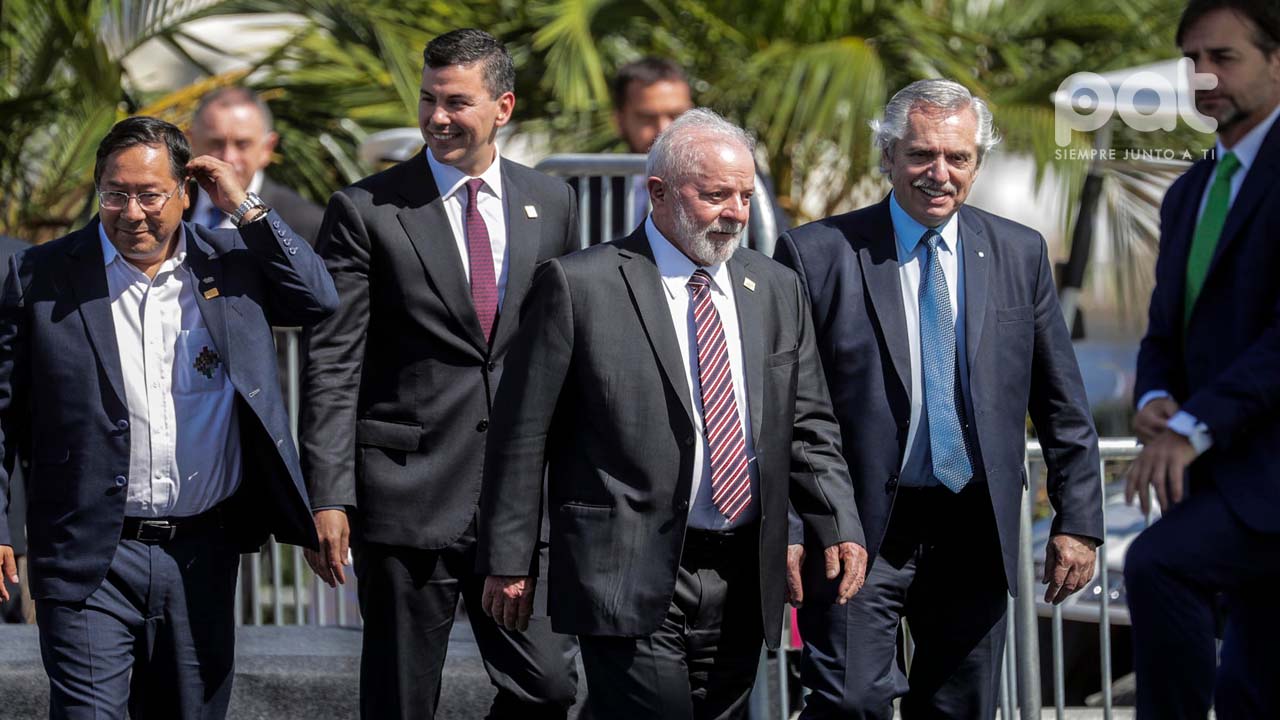 Luis Arce apoya a Uruguay y pide al Mercosur abrir negociaciones comerciales con China