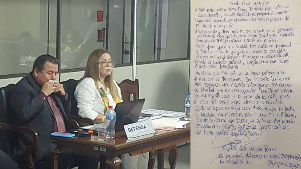 Angélica sosa a Jhonny Fernández: "Que poder político tiene para instruir confiscación de mi propiedad "
