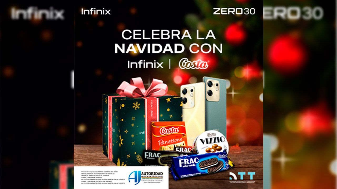 Infinix y Costa: Celebrando la magia de la tecnología con el Zero 30 y la tradición navideña.