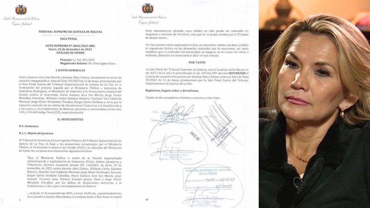 Jeanine Áñez enfrentará 10 años de prisión tras fallo judicial en el caso golpe de estado II