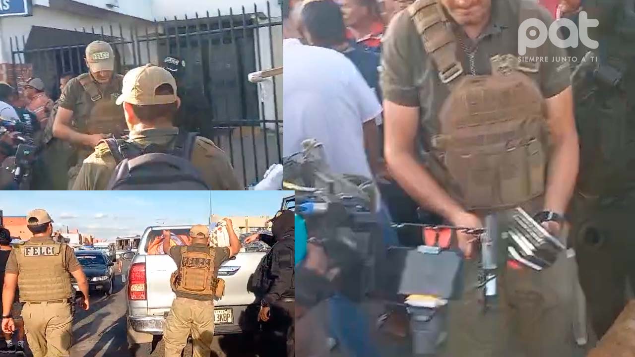 Operativo policial en Plan 3000 descubre red de venta de celulares y equipos electrónicos de dudosa procedencia