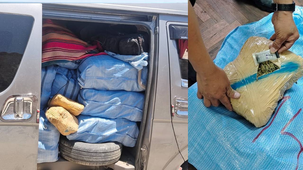 Incautación de más de 271 kilos de marihuana decomisados en Cochabamba