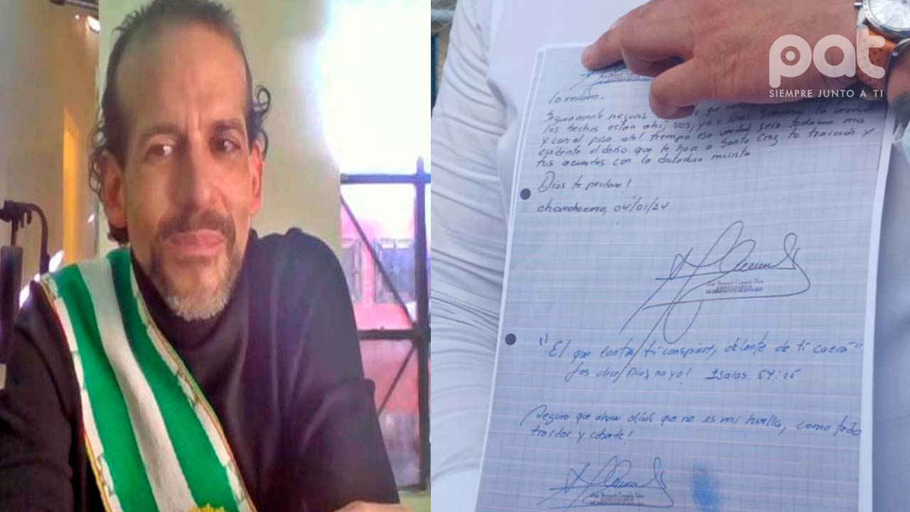 Camacho ratifica autenticidad de la carta y llama "Traidor" a Vicegobernador Aguilera