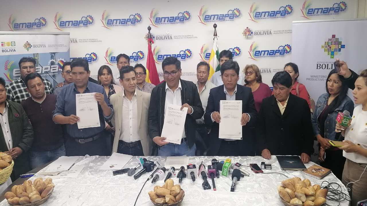 Ministro Huanca garantiza estabilidad en el precio del pan de batalla para el año 2024