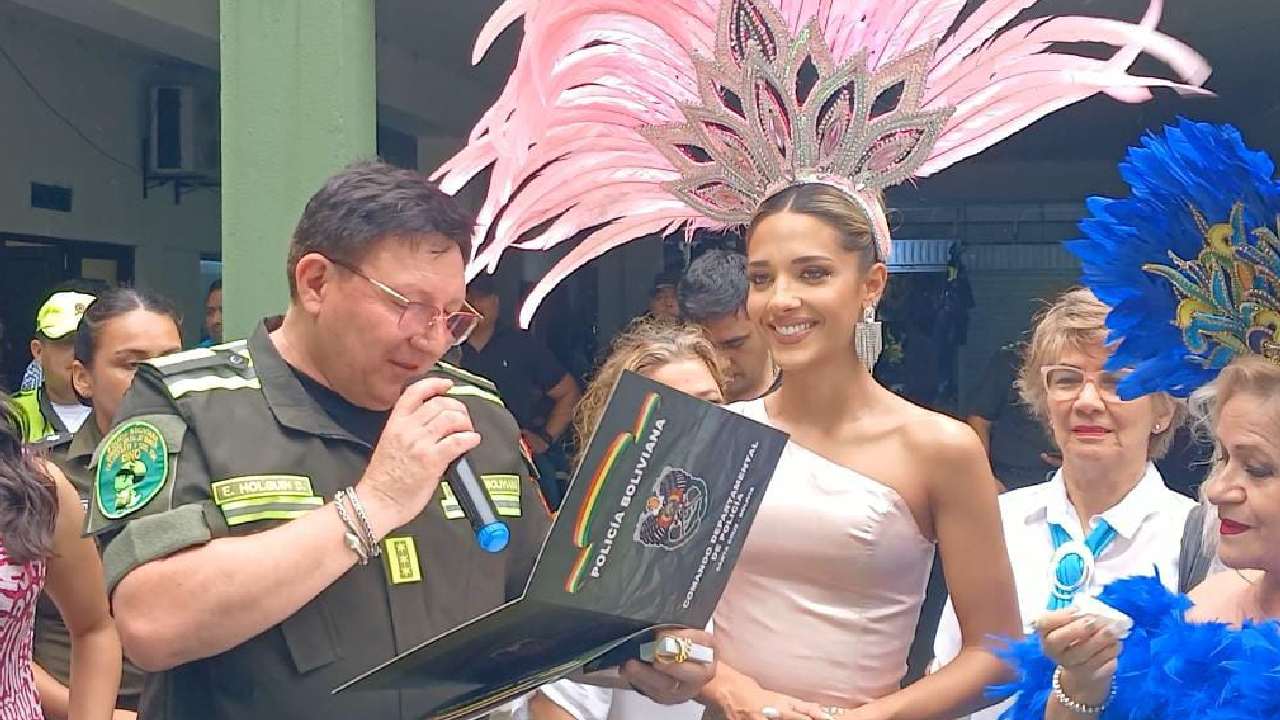 Comandante Departamental Erik Holguín y Reina del Carnaval, Aitana I, lanzan mensaje de cuidado para el Carnaval 2024