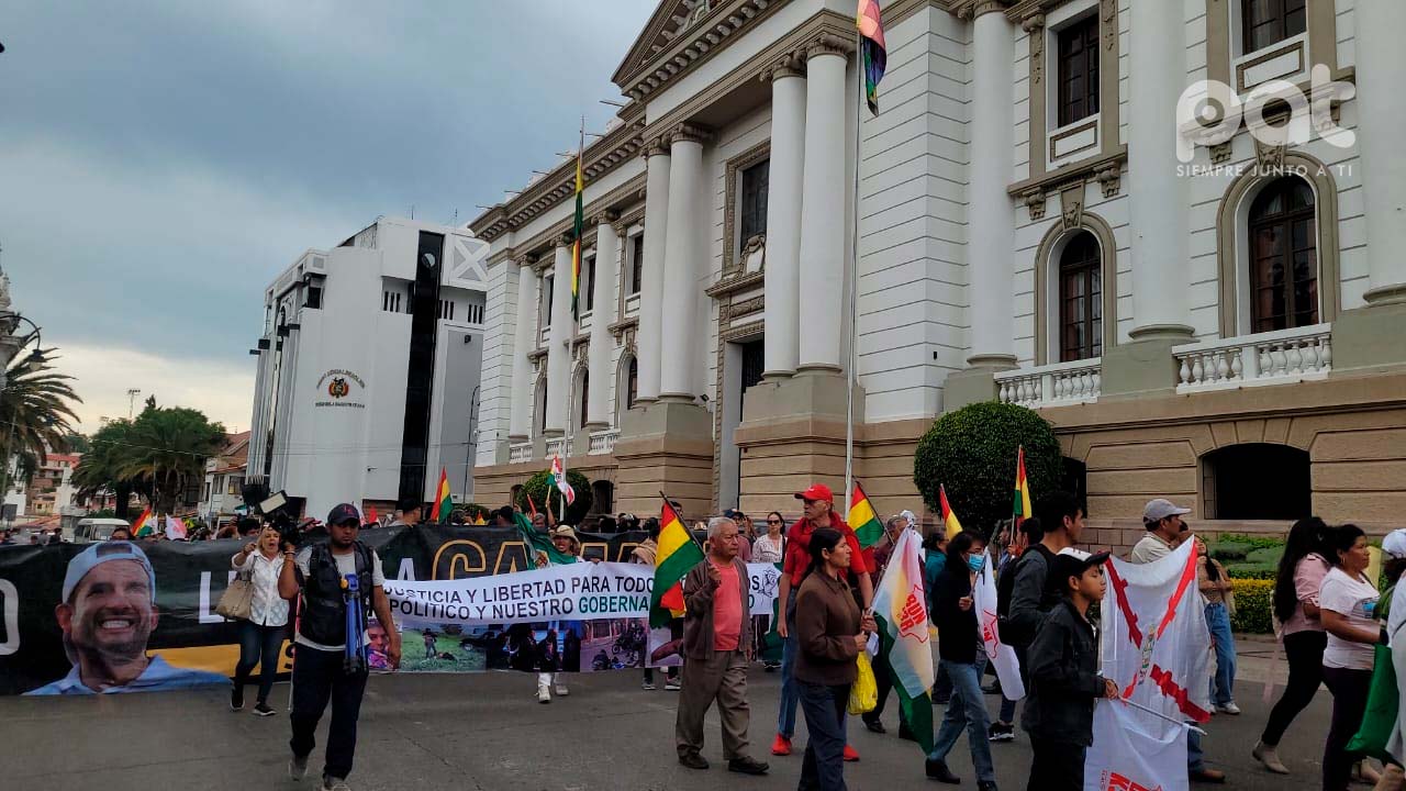  Protesta contra prórroga de magistrados y por la liberación de Luis Fernando Camacho