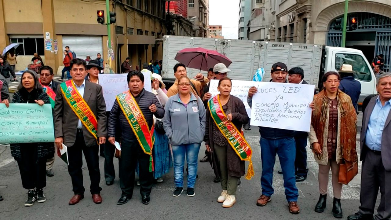 FEJUVE La Paz en emergencia: Ultimátum al Alcalde Iván Arias por falta de iluminación