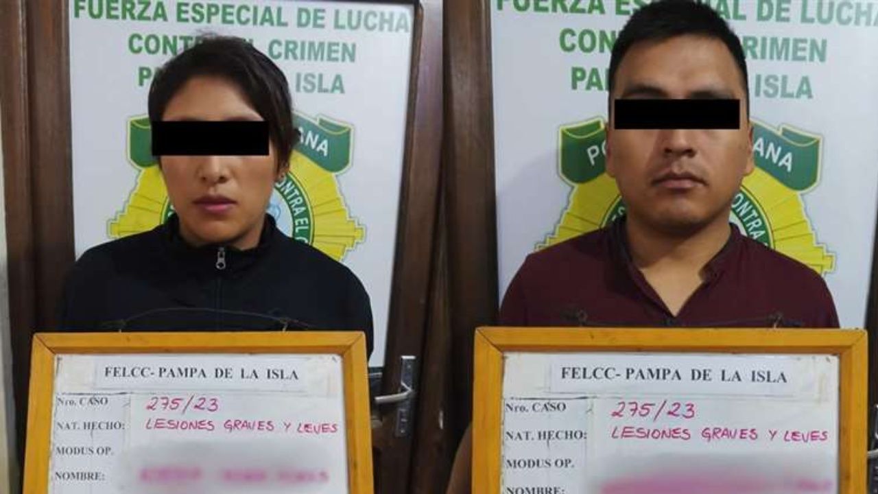 Dos policías son aprehendidos por agredir brutalmente a un hombre 