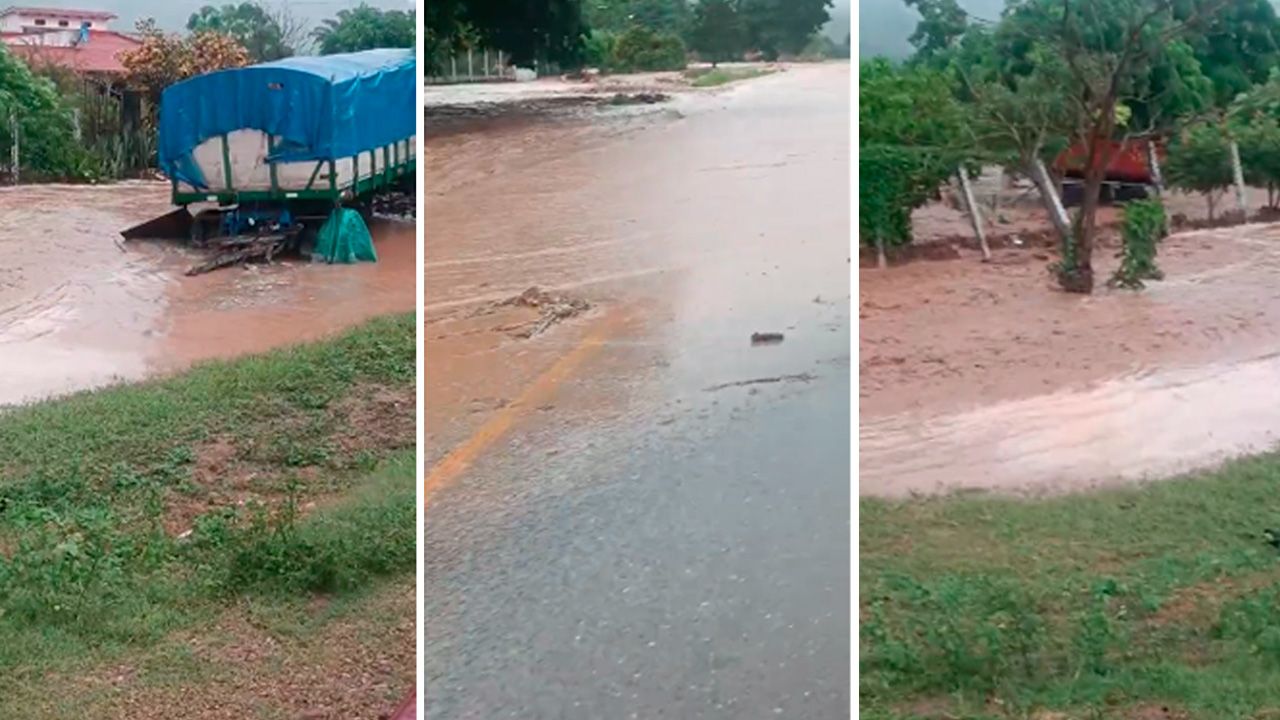 Inundaciones y daños en viviendas tras torrencial lluvia en Tiquipaya, Cochabamba