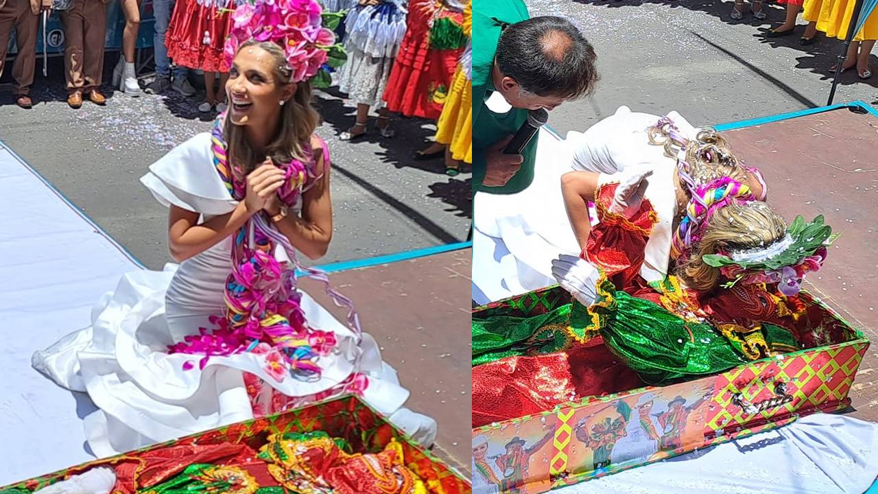  Aitana I Despierta al Pepino con un Beso para Iniciar las Celebraciones del Carnaval Paceño