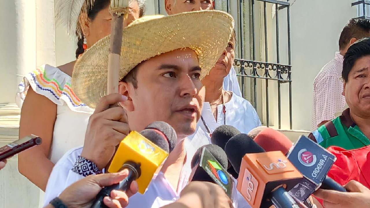Aguilera no asistió a entrega de bastón de mando ancestral