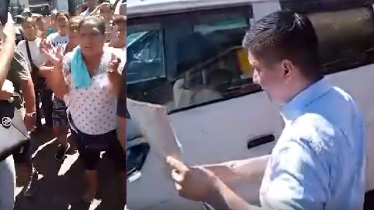 Gremiales expulsan al Concejal Medrano del mercado Mutualista en medio de protestas