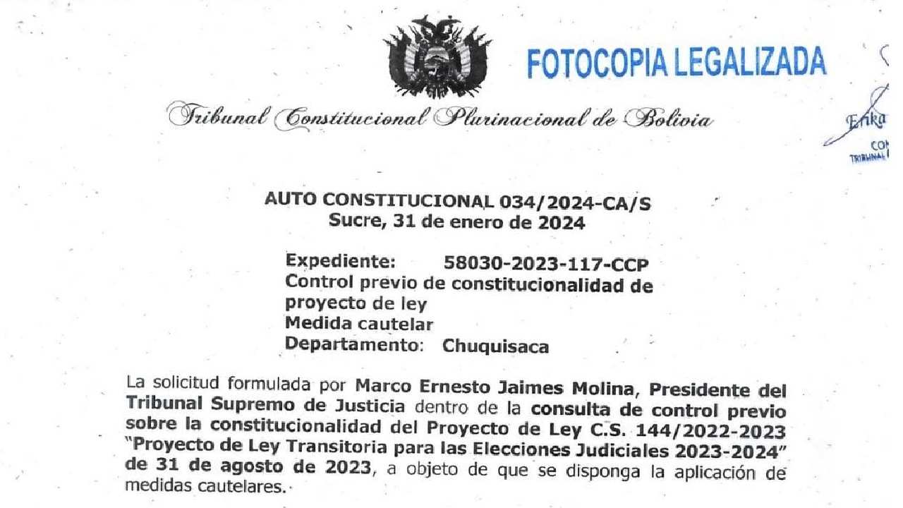 TCP emite medida cautelar en medio de controversias sobre Elecciones Judiciales