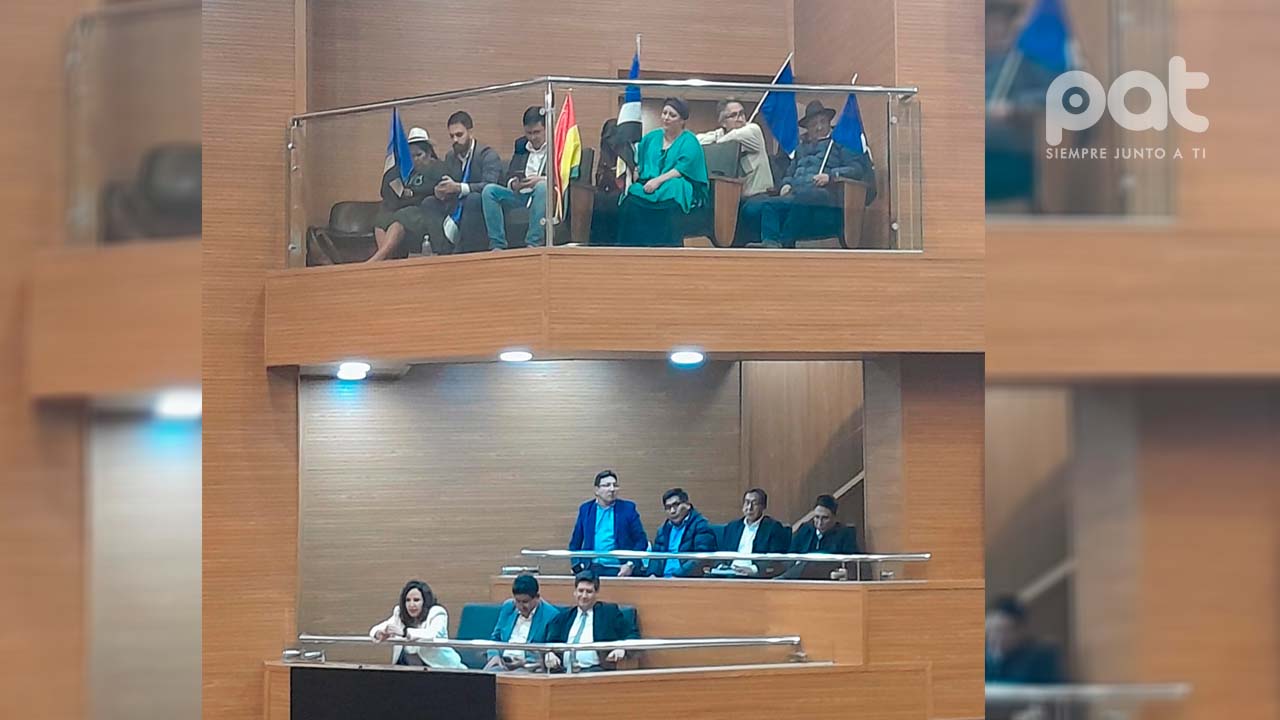 Ministros y Viceministros del gabinete de Arce participan en la promulgación de la Ley 144