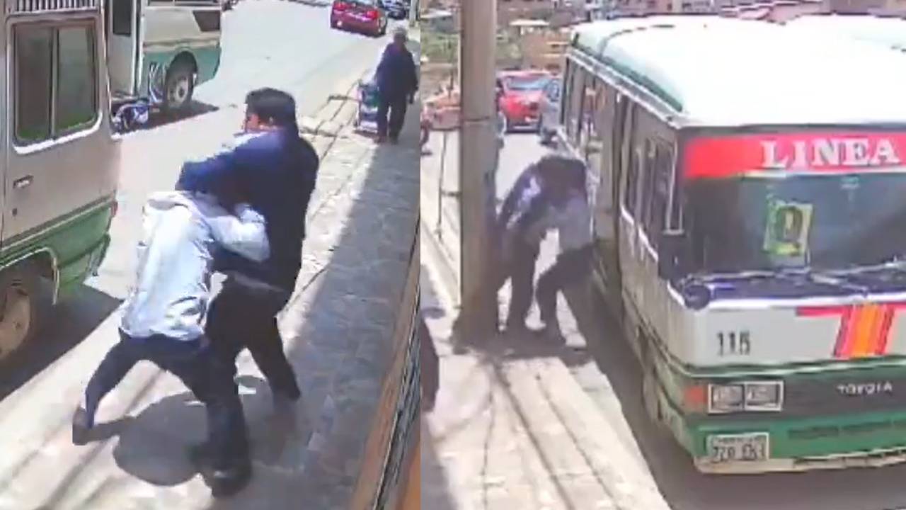 Violento Altercado entre Conductores de Micros en Sucre Desata Conmoción en Redes Sociales