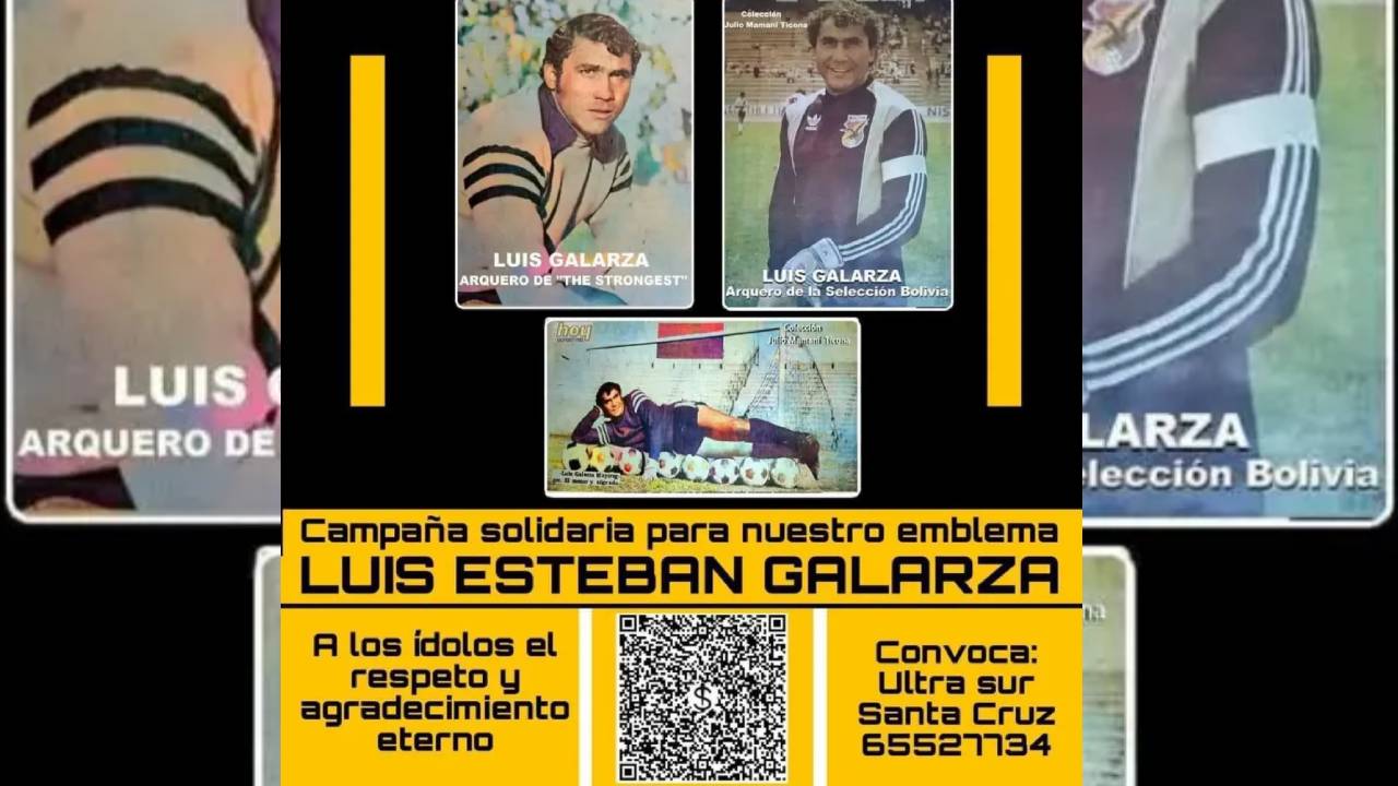 Preocupación por la Salud del mítico arquero del The Strongest, Luis Esteban Galarza