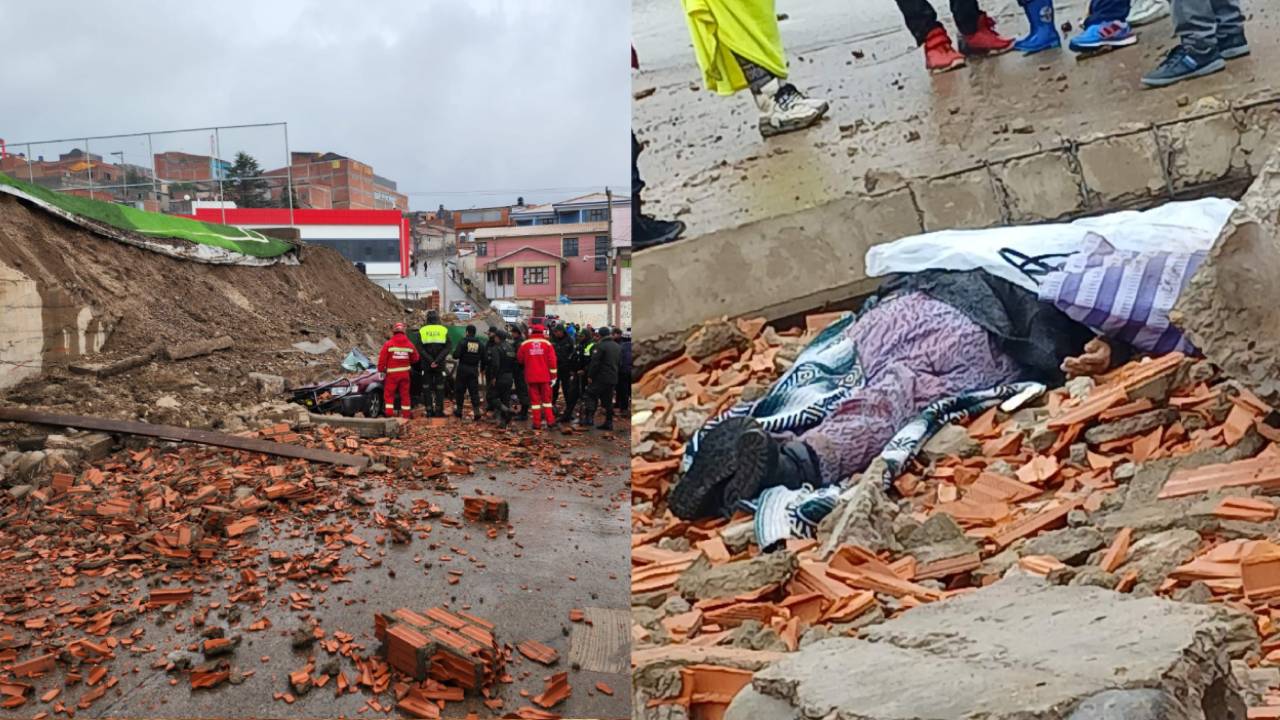 Trágico suceso durante el Martes  de Cha'lla: un muro se derrumba  en San Cristóbal