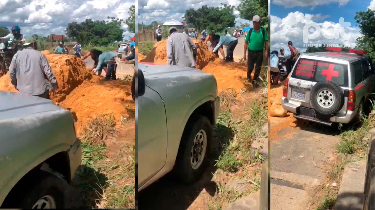 Comunarios bloquean ruta al norte en el puente Ichilo, exigen atención para la construcción de un tramo carretero