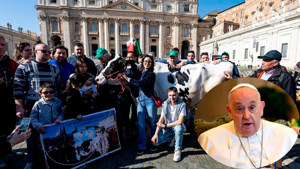 Agricultores italianos regalan un tractor al Papa Francisco en protesta por políticas climáticas