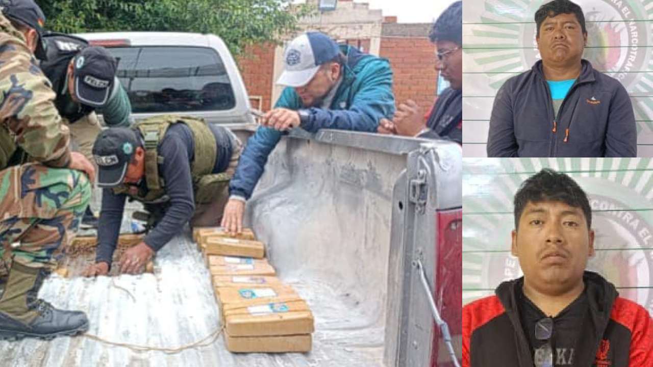 Operativo Antinarcóticos en la Carretera Oruro-Potosí: Decomisan Grandes Cantidades de Cocaína y Aprehenden a Dos Personas.