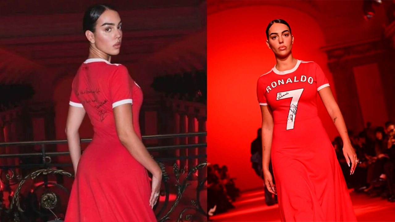 Georgina Rodríguez rinde emotivo homenaje a Cristiano Ronaldo en la Semana de la Moda de París