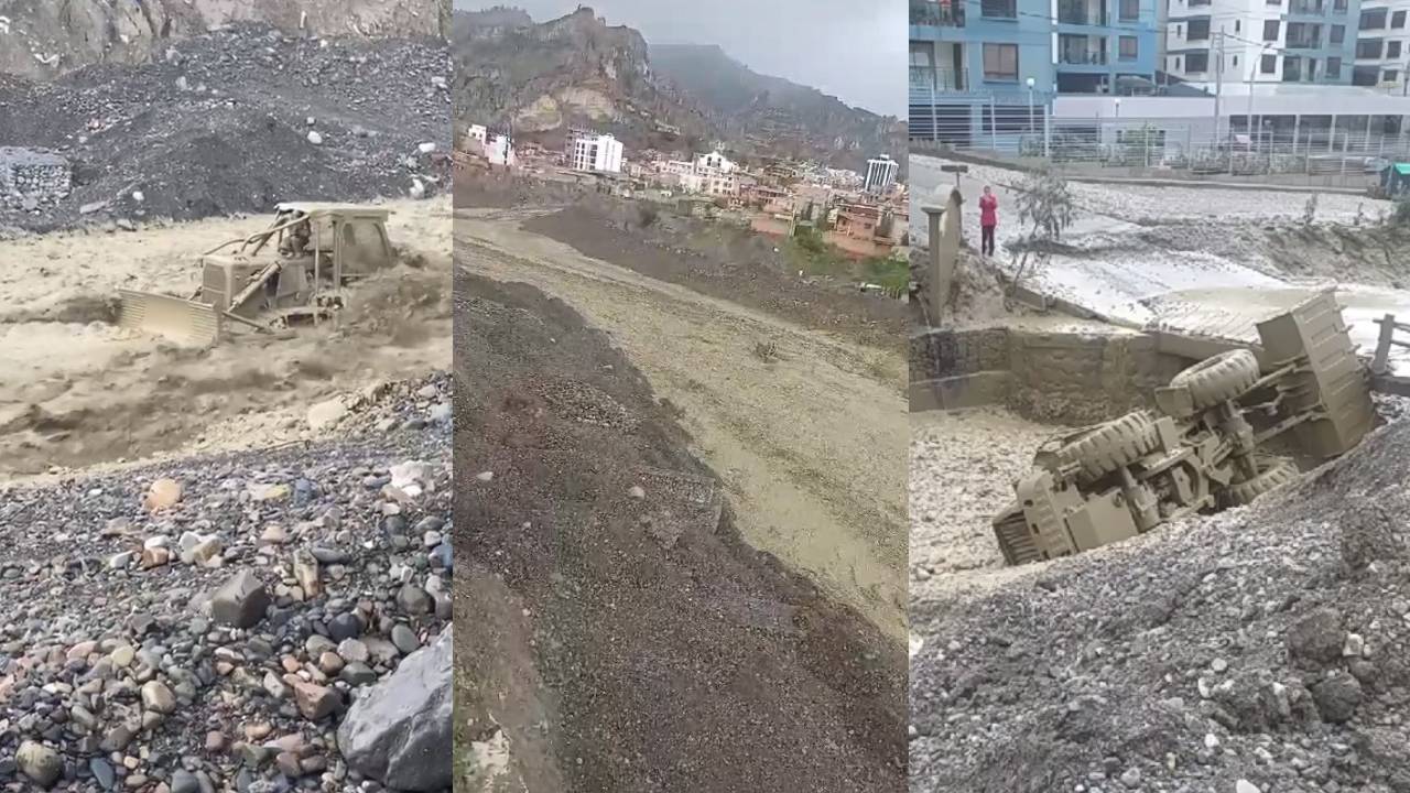Emergencia en Irpavi 2 por deslizamiento de tierras y crecida del río
