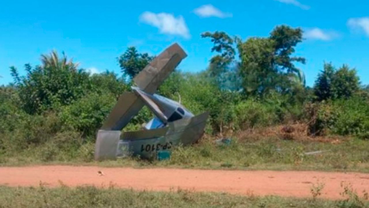Cae avioneta en San Ignacio de Velasco, comunarios dicen que transportaba droga