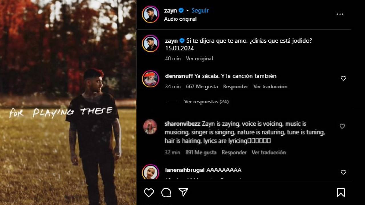  ¡Zayn Malik Sorprende a sus Fans con un Anuncio de Nueva Música en Instagram!