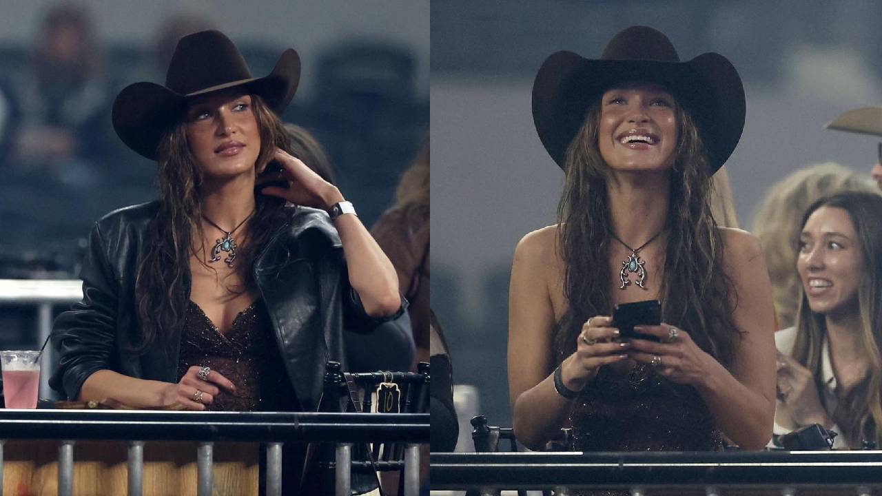 Bella Hadid muestra su apoyo a su novio en un evento al estilo de 'Pasión de Gavilanes'